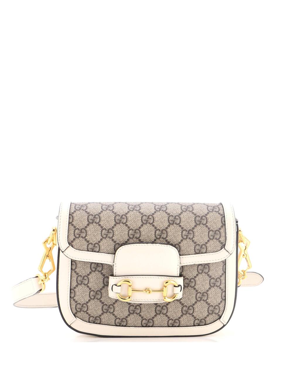 Gucci Horsebit Shoulder Bag Gg Coated #374651G24B